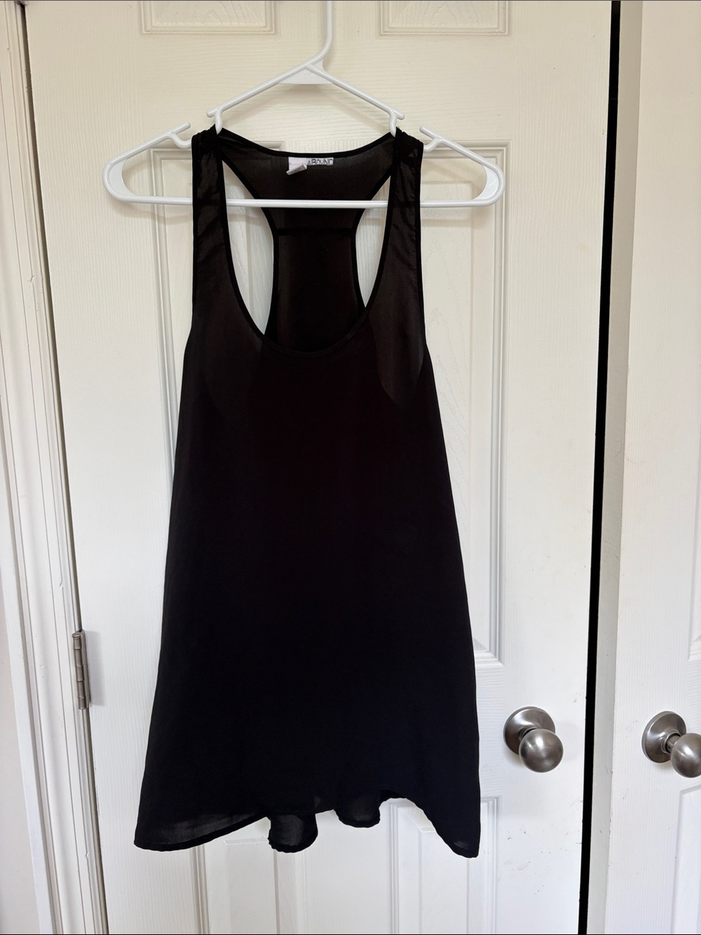 Abound Black Scoop Neck Racerback Tank